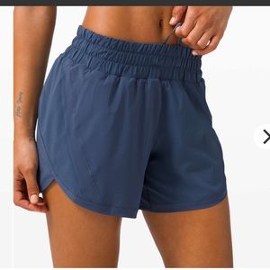 Lululemon Track That Short 5" Iron Blue sz 8 NWT
